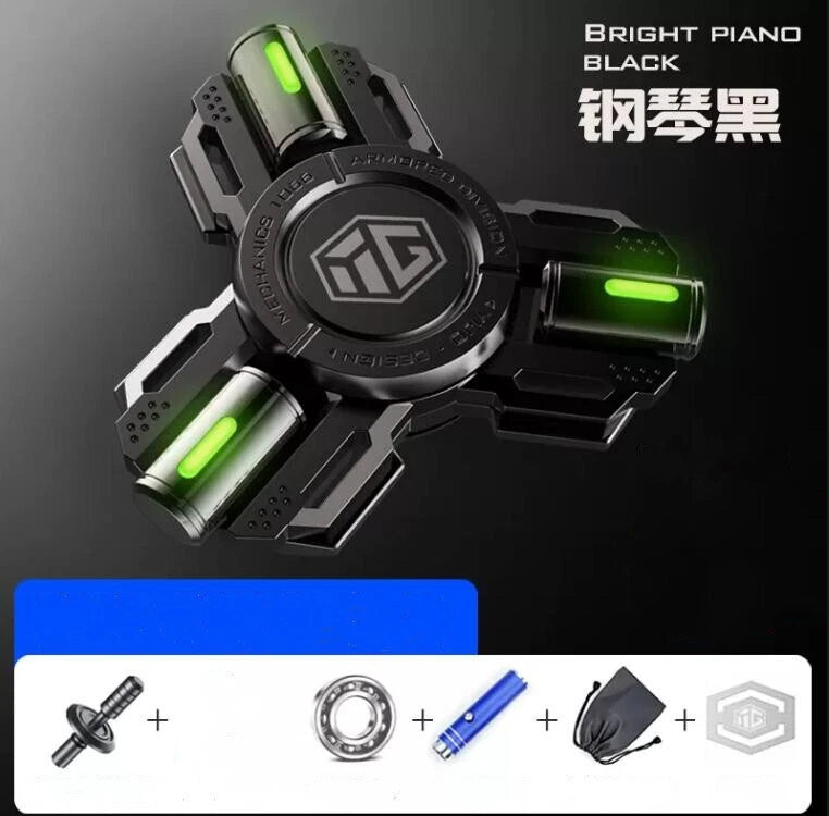 EDC Toys Luminous Hand Spinner Alloy Fidget Spinner Adult Anti Stress ADHD Gift 07FC0E-D4 - KOEEK