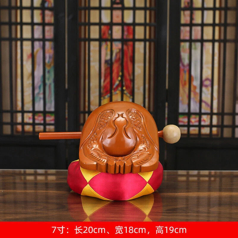 Stock Buddhist Annatto Wooden Fish Mokugyo Temple Block Zen Drum Buddhism Muyu 07FC0E-D4 - KOEEK