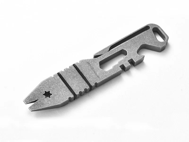 Titanium Crowbar Pry Bar Wrench Spanner Bottle Opener clip Quality EDC Tool 07FC0E-D4 - KOEEK