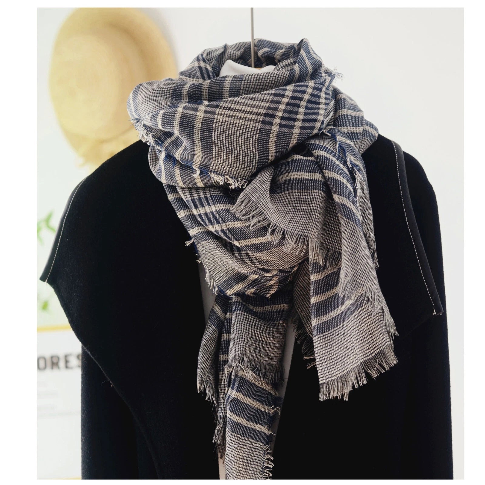 Mens Scotland Plaid Soft Cotton Scarf Casual Fashion Neckerchief Shawl Bandana 07FC0E-D4 - KOEEK