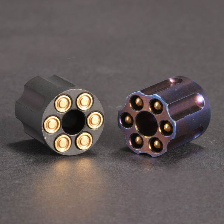 EDC Titanium Alloy Pendant Shaped Lanyard Knife Bead Paracord Pendant Detachable 07FC0E-D4 - KOEEK