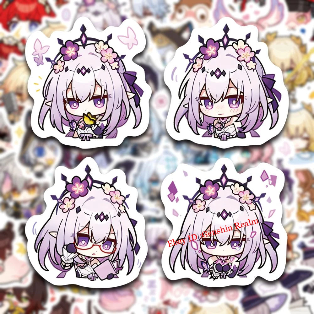 70Pcs Anime Honkai: Star Rail Cute Phainon Waterproof Stickers Decor Gift 07FC0E-D4 - KOEEK