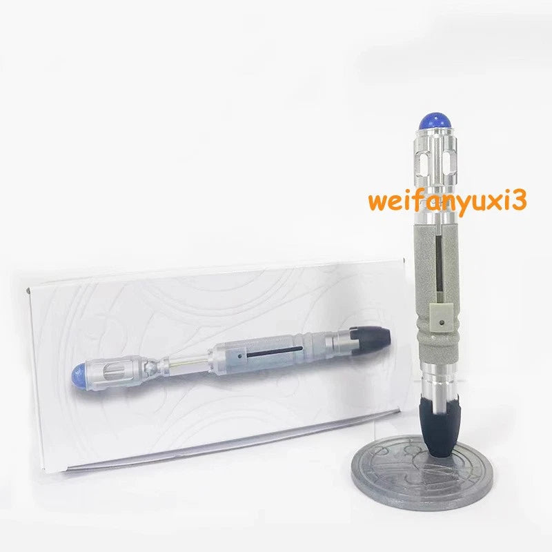 Replica Doctor Who Master 10th Metal Sonic Screwdriver Scalable LED Prop Gift 07FC0E-D4 - KOEEK