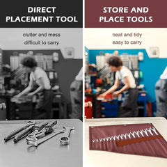 new EMVANV 16 Pockets Wrench Roll Organizer, Up Tool Bag, Multi-Purpose... 07FC0E-D4 - KOEEK