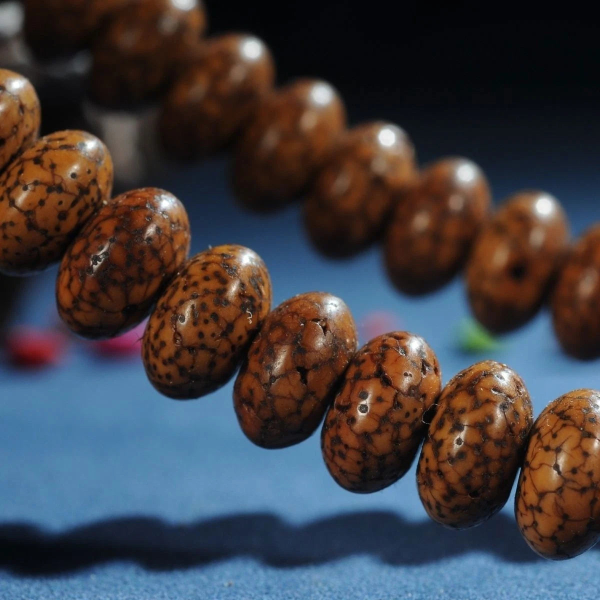 108 Beads Necklace Star Moon Prayer Beads Tibetan Bodhi Bead Bracelet Buddhist 07FC0E-D4 - KOEEK