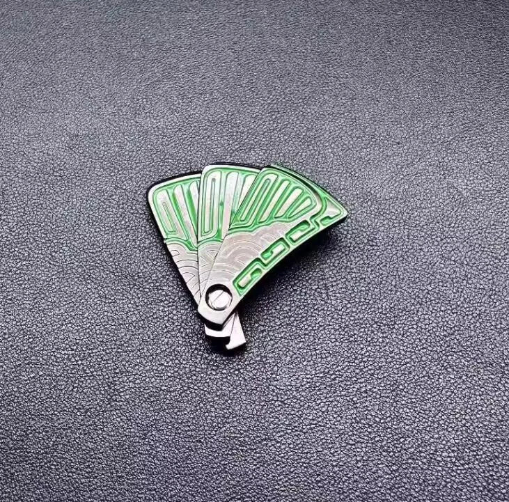 Folding Fan Haptic Slider Magnetic Fidget Slider Fidget EDC Toys ADHD Tool Gifts 07FC0E-D4 - KOEEK