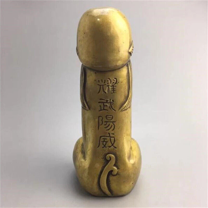Chinese Tibet Brass Carved Lion Statues Action Figure Collection Decoration 07FC0E-D4 - KOEEK