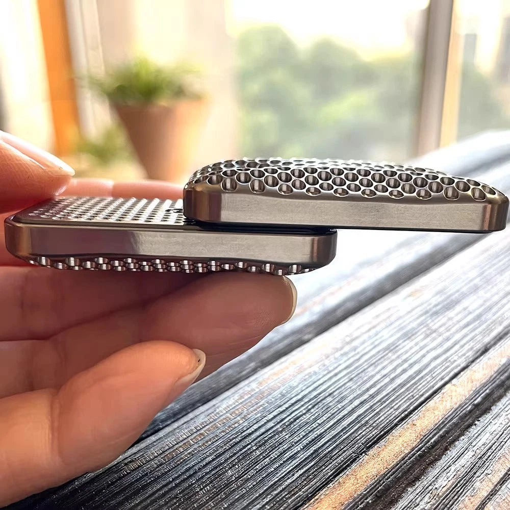 Coral Titanium Zirconium Unlimited Push Mechanical Haptic Slider Fidget Slider 07FC0E-D4 - KOEEK