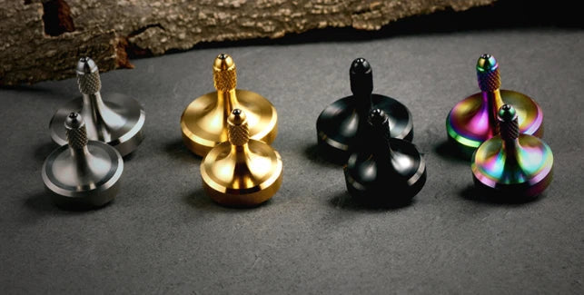 Stainless Steel Hand Twisting Spinning Top Gyro Gyroscope Spinner EDC Toy Gifts 07FC0E-D4 - KOEEK