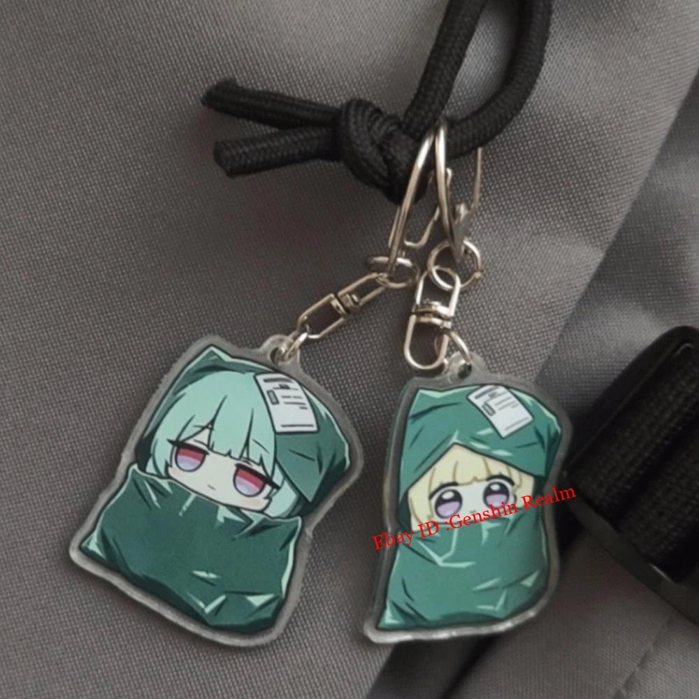 2Pcs/Set Wuthering Waves Phrolova Acrylic Keychain Backpack Pendant Decor Gift 07FC0E-D4 - KOEEK