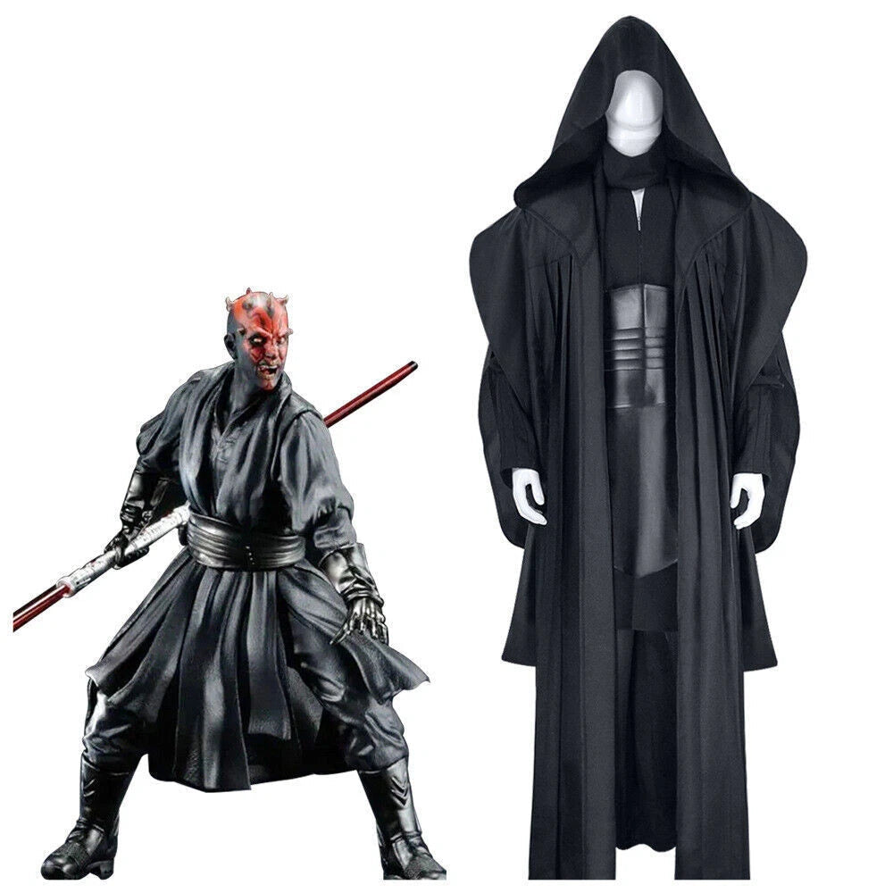 Star Wars Darth Maul Cosplay Costume Adult Men Tunic Robe Men PARTY Uniform 07FC0E-D4 - KOEEK