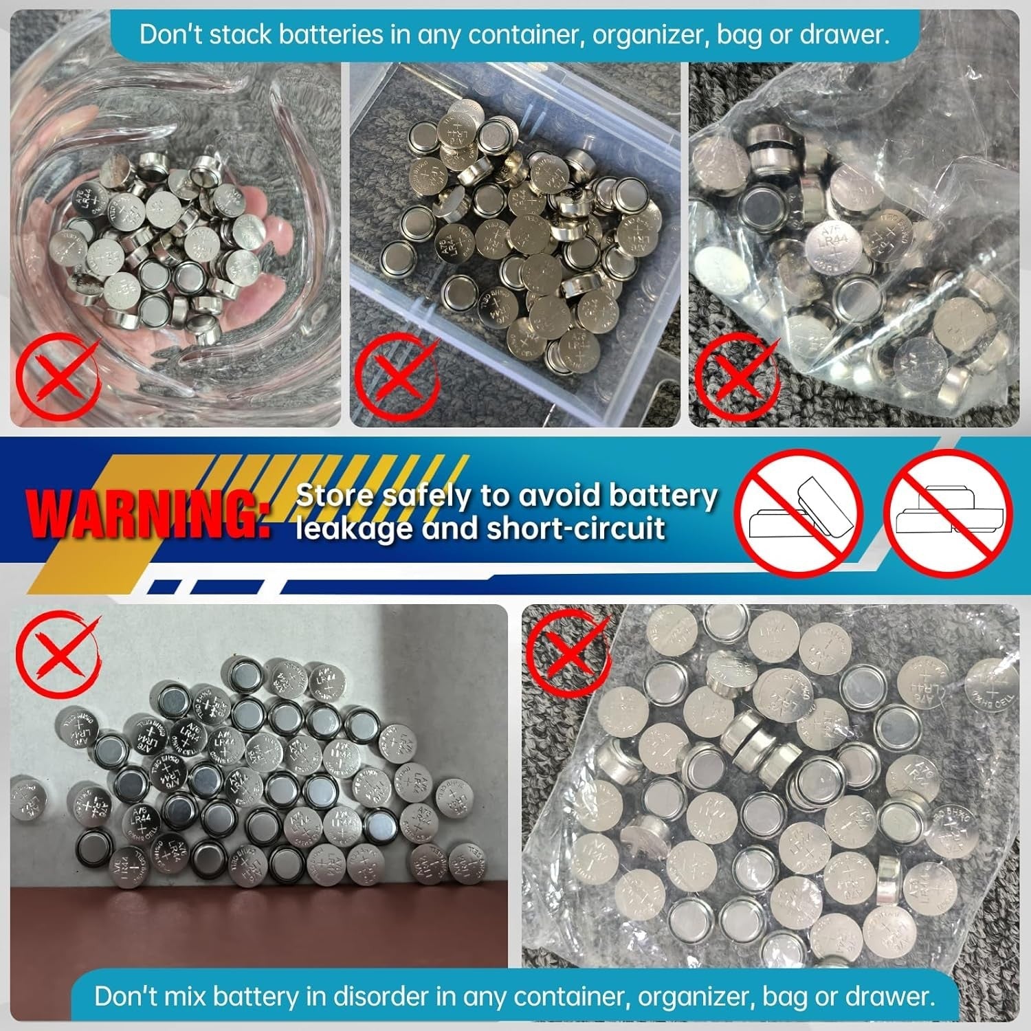 new PGSONIC 50 Pack LR44 Batteries, 1.5 Volt Alkaline Button Cell Batteries with... PGSONIC - KOEEK