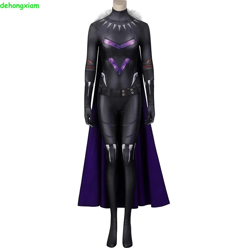 Black Panther Wakanda Forever Cosplay Shuri Costume Bodysuit Jumpsuit Women Suit 07FC0E-D4 - KOEEK