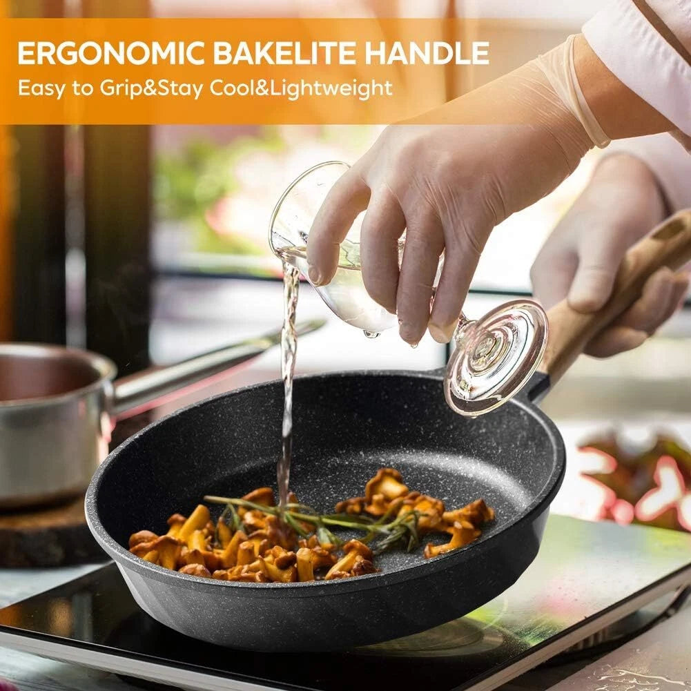 Non-Stick Skillet, Induction Skillet Set, Granite Skillet 07FC0E-D4 - KOEEK