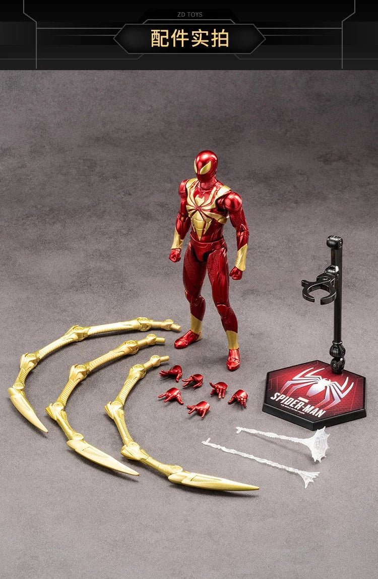 ZD Toys Marvel Avengers Iron Spider 7" Collectible Articulated Action Figure 07FC0E-D4 - KOEEK