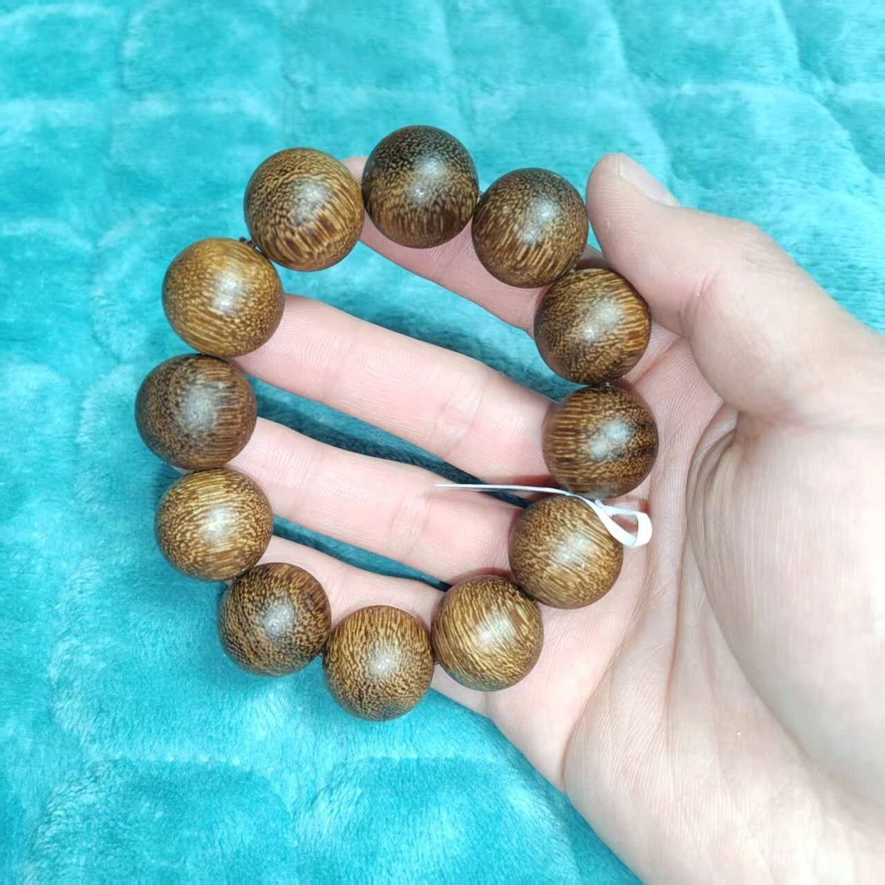 20mm Beads Natural Grade A Agarwood Men Woman Bracelet Buddha  Prayer Beads 07FC0E-D4 - KOEEK