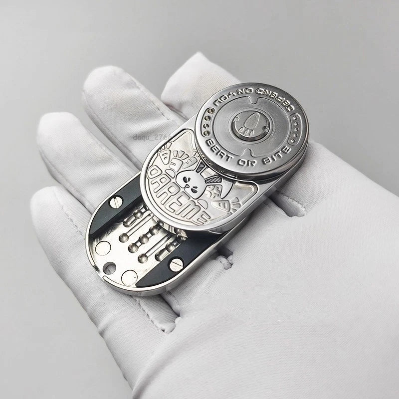 Angry Rabbit Fidget Slider Stainless Steel Mechanical Ratchet Fidget EDC Toys 07FC0E-D4 - KOEEK