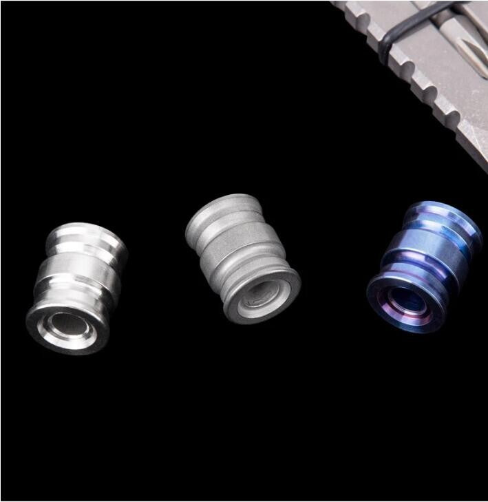 Titanium Alloy Pendant Tassel Rope Knife Titanium Alloy Beads Camping EDC Tool 07FC0E-D4 - KOEEK