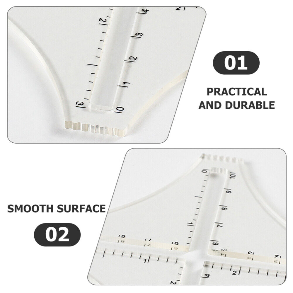 new  Household Quilting Templates Acrylic Density Ruler Durable Wool Sample Weaving koeek - KOEEK