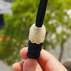 Resin Knife Lanyard Bead Keychain Paracord Pendant Glow in the dark Ghost EDC 07FC0E-D4 - KOEEK
