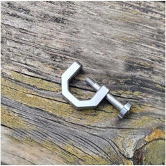 Creative Titanium Alloy Horseshoe Buckle D Type Buckle Keychain EDC Multi Tools 07FC0E-D4 - KOEEK