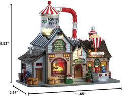 Lemax Christmas Village Bell's Gourmet Popcorn Factory #75188 Motion Music Light LEMAX - KOEEK