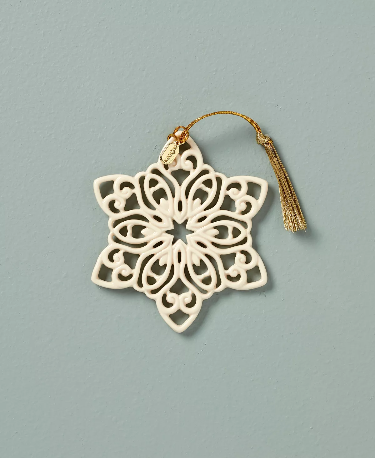 Lenox 2022 Snow Fantasies Snowflake Annual Ornament 4" Ivory Porcelain NIB LENOX - KOEEK