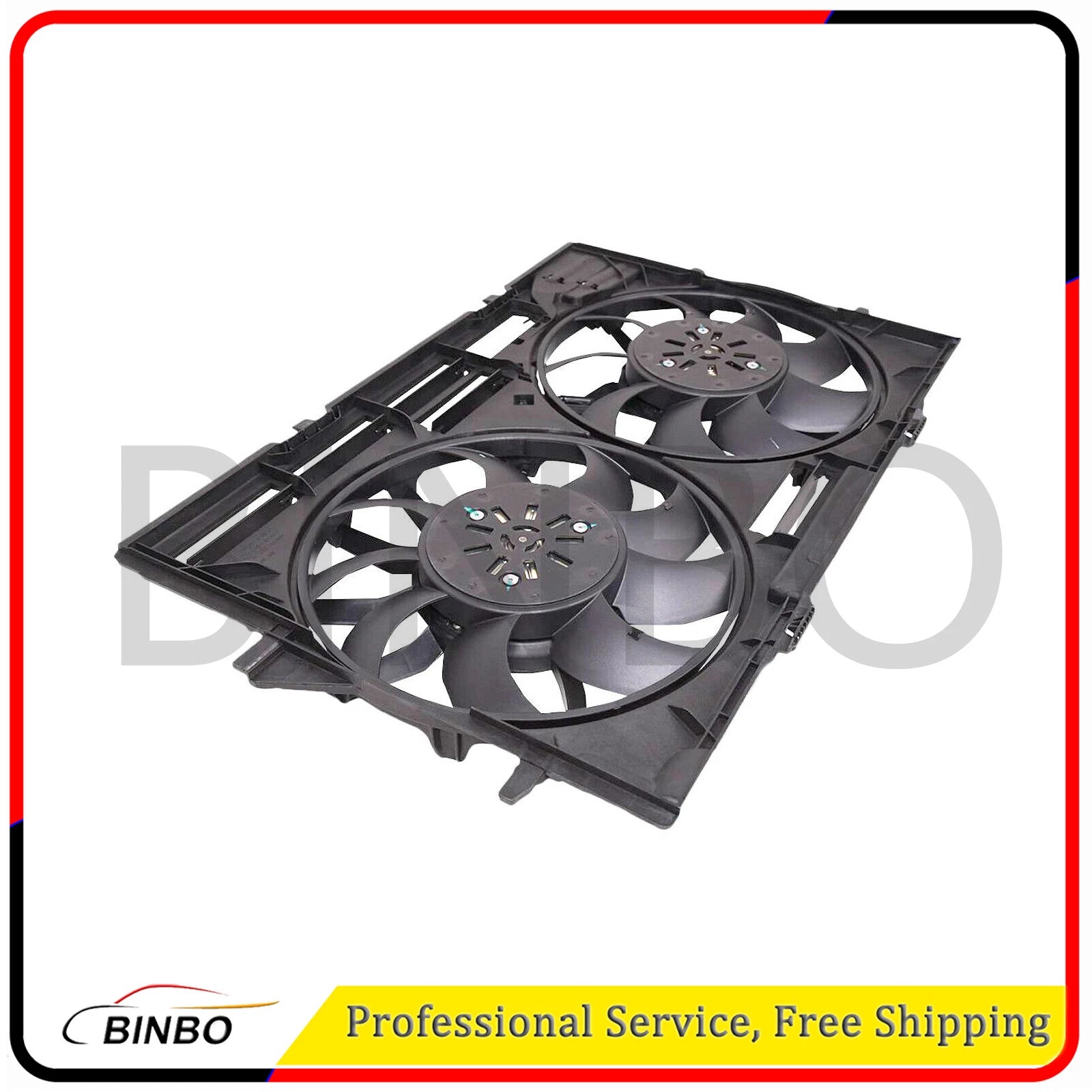 Radiator Cooling Fans 4H0959455AE 4H0121207B Fit For Audi RS5 13 14 15 4.2L 07FC0E-D4 - KOEEK