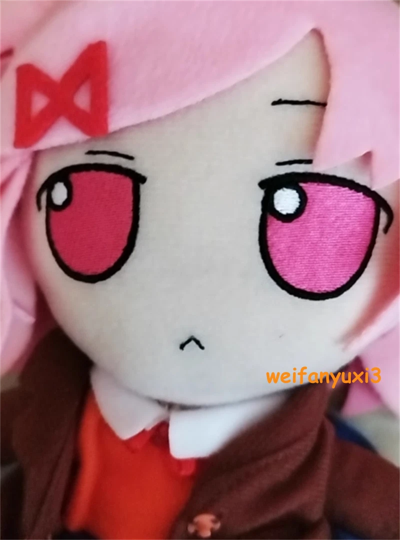 Doki Doki Literature Club Plush Natsuki Plush Doll Pillow Stuffed Toy Xmas Gift 07FC0E-D4 - KOEEK