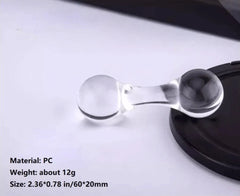 Transparent PC Knuckle Fidget Toy Finger Knucklebone Skill Toy Begleri EDC Gift 07FC0E-D4 - KOEEK