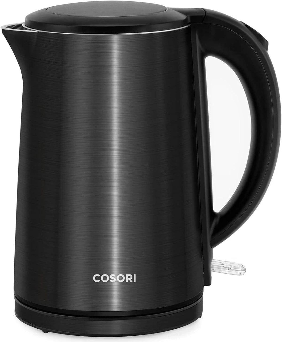 Electric kettle, double wall stainless steel, 1.5 liters/1500 watts, black 07FC0E-D4 - KOEEK