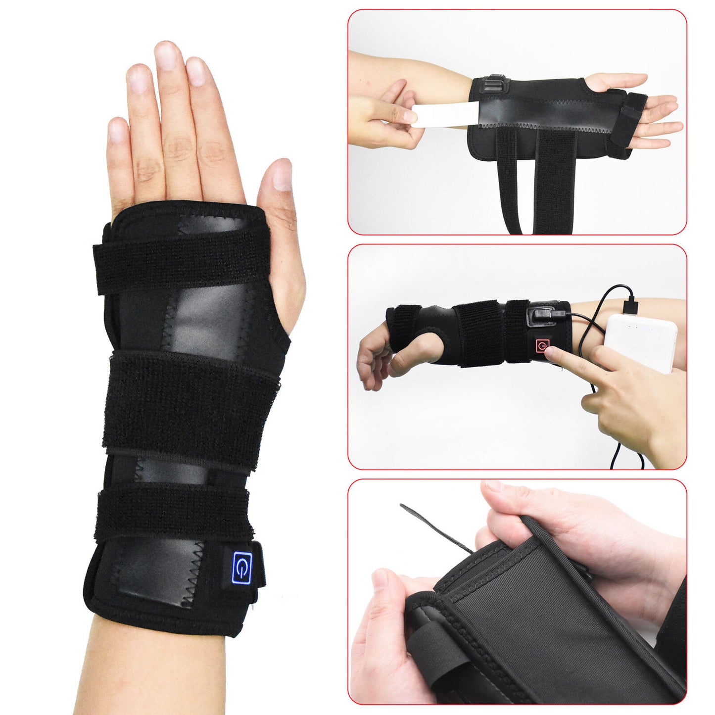 new Wrist Brace 3 Gear High Stretch Reduce Fatigue Inflammation Wrist Hand HGF koeek - KOEEK