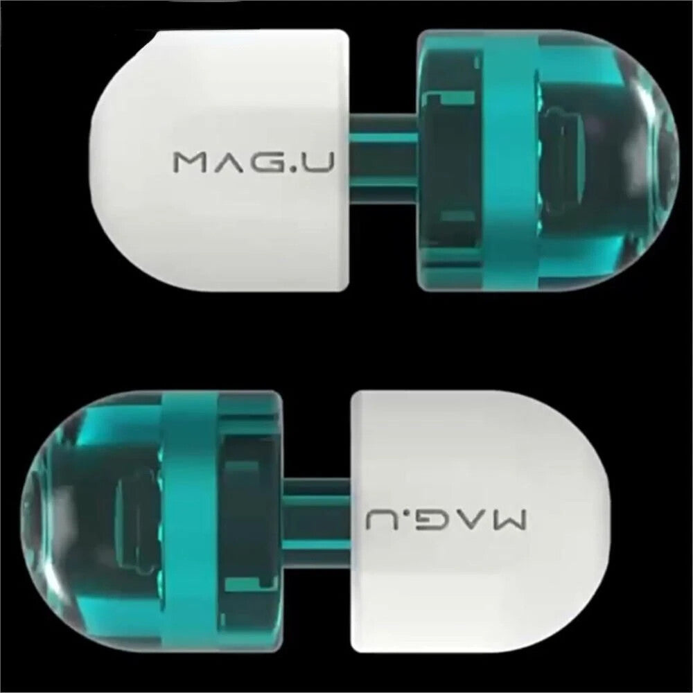 GAO STUDIO EDC Luminous Blue Magnetic Capsule Toys Hand Spinner Fidget Toys Gift 07FC0E-D4 - KOEEK