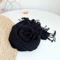 Mens Linen Cotton Soft Winter Warm Scarf Crochet Hollow Bandana Neckerchief Wrap 07FC0E-D4 - KOEEK