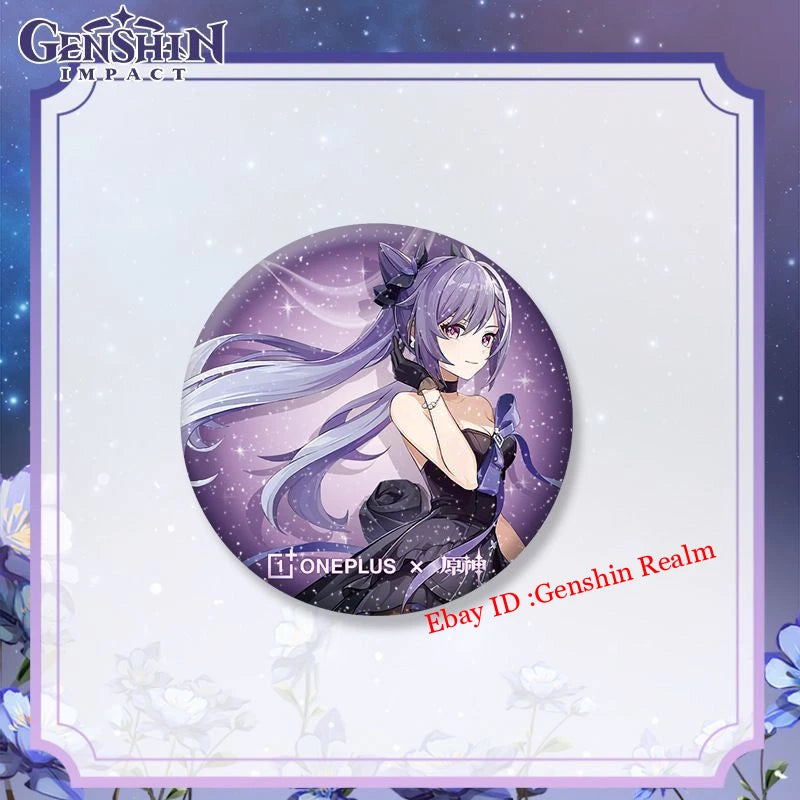 Anime  Keqing Acrylic Figure Stand Keychain Badge Set Gift 07FC0E-D4 - KOEEK
