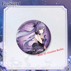 Anime  Keqing Acrylic Figure Stand Keychain Badge Set Gift 07FC0E-D4 - KOEEK