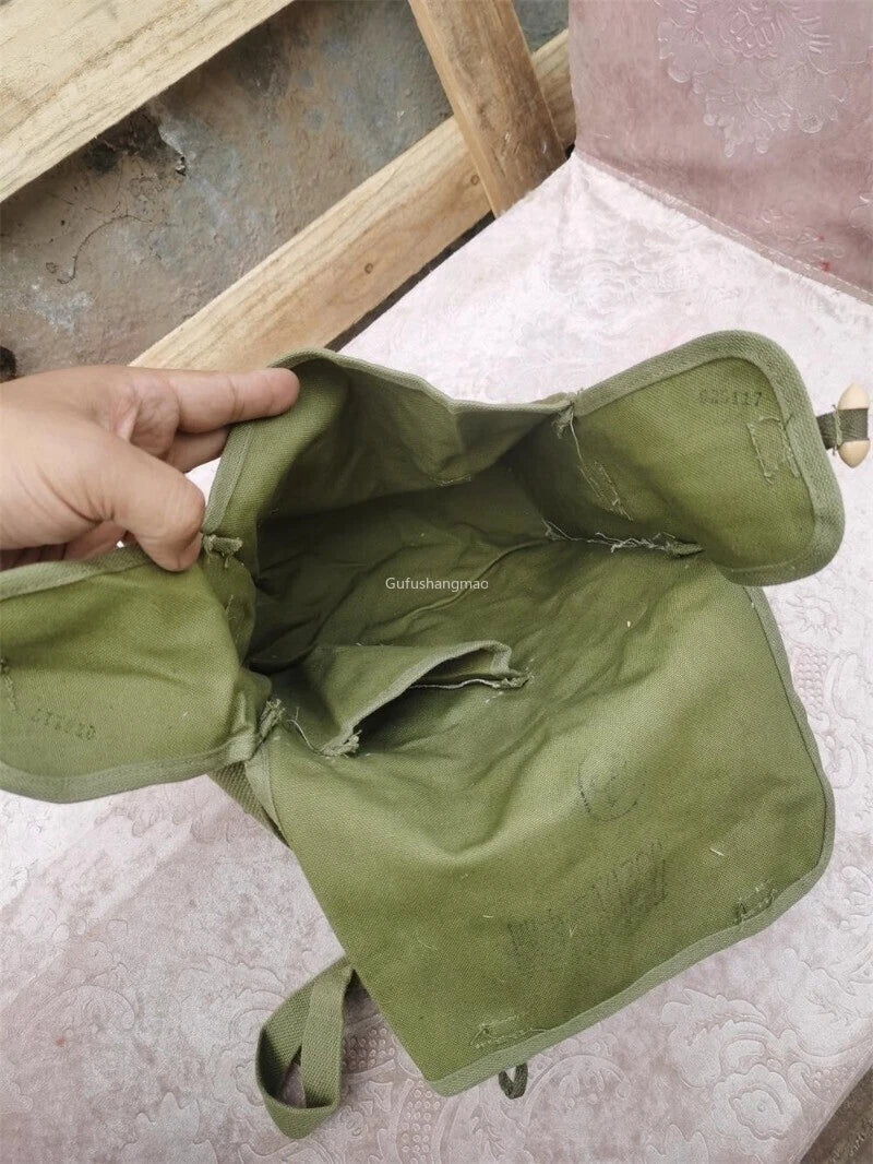 Surplus Chinese Army Military T67 Canvas Bag Pack Surplus Accessory Pouch 1980 07FC0E-D4 - KOEEK