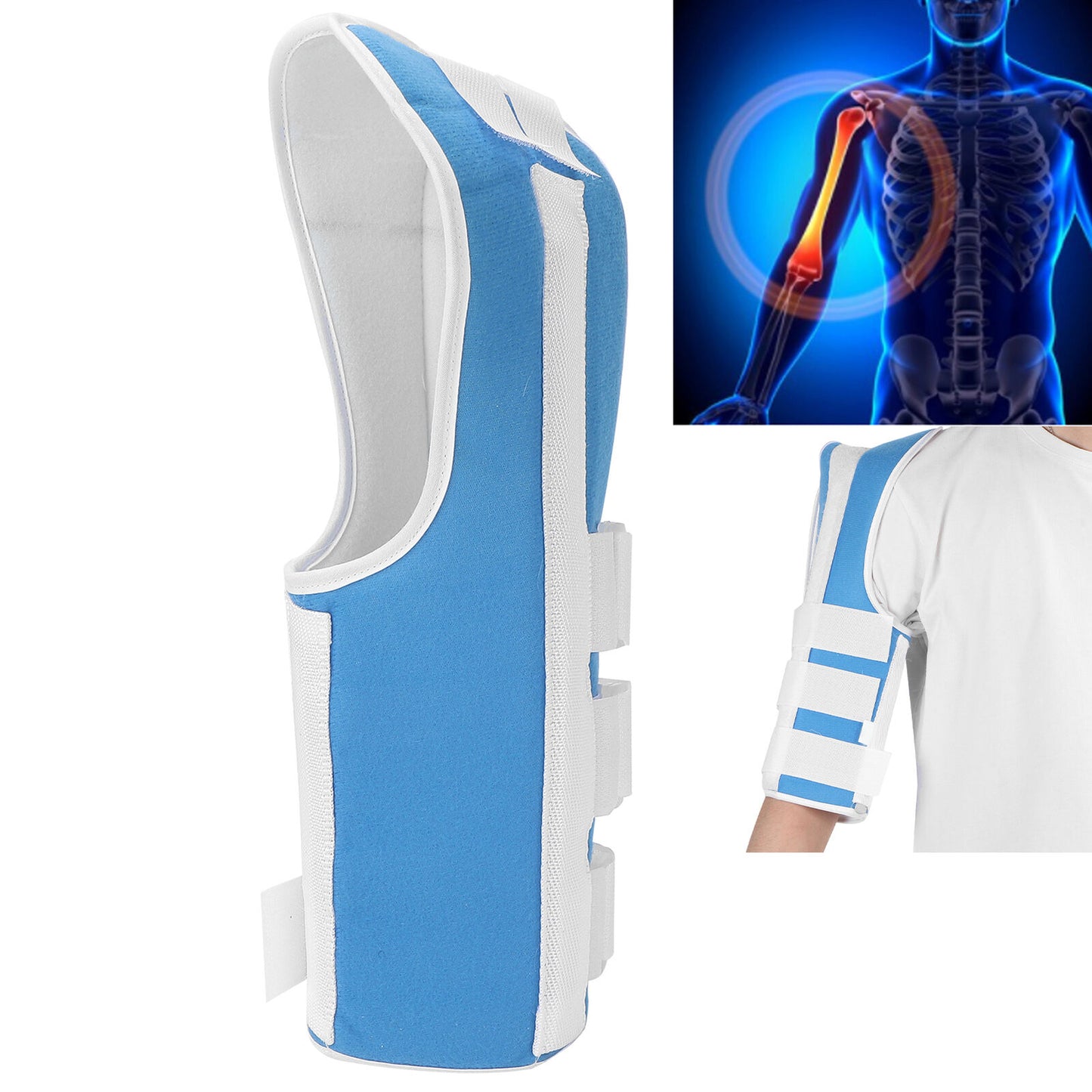 new Adjustable Upper Arm Splint Breathable Humeral Shaft Brace Support For Fract GIP koeek - KOEEK