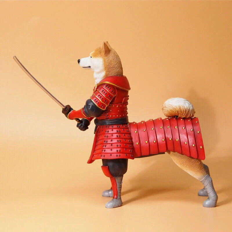Warrior Shiba Inu Weapon 1/6 Figure Dog Standing Model Toy Pet Gift Collectible 07FC0E-D4 - KOEEK