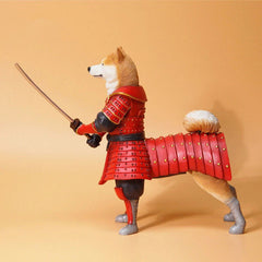 Warrior Shiba Inu Weapon 1/6 Figure Dog Standing Model Toy Pet Gift Collectible 07FC0E-D4 - KOEEK