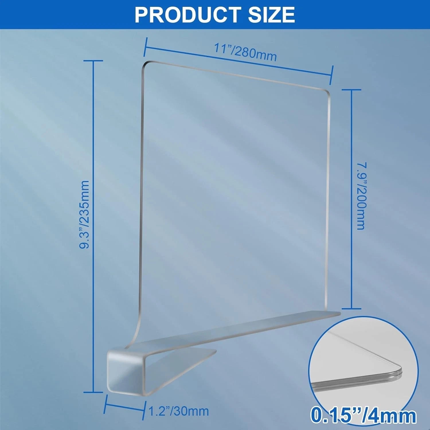Acrylic wardrobe shelves, set of 6, wardrobe shelves, wardrobe dividers 07FC0E-D4 - KOEEK