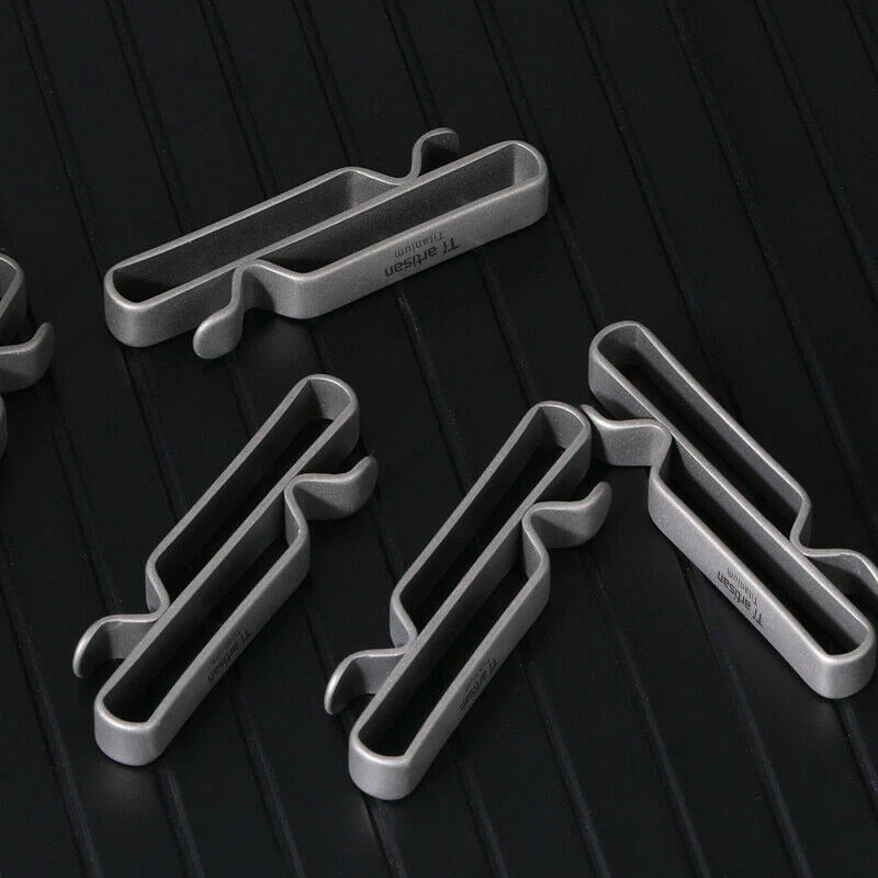 EDC Titanium Alloy Keychains Buckle Key Ring Quick Hanging Double-layer Buckle 07FC0E-D4 - KOEEK