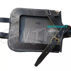 Replica WWII WW2 German Flat Shovel & Leather Holder Case Carrier Set Prop 07FC0E-D4 - KOEEK