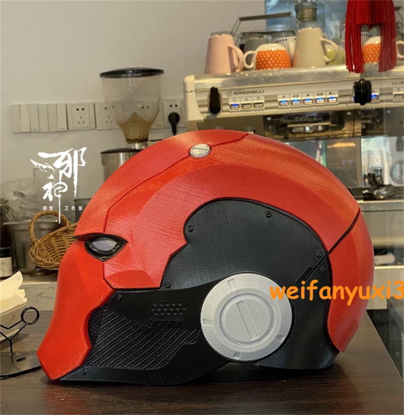 Red Hood Batman Helmet 3D Printed Full Face Mask Handmade Cosplay Props HANDMADE - KOEEK