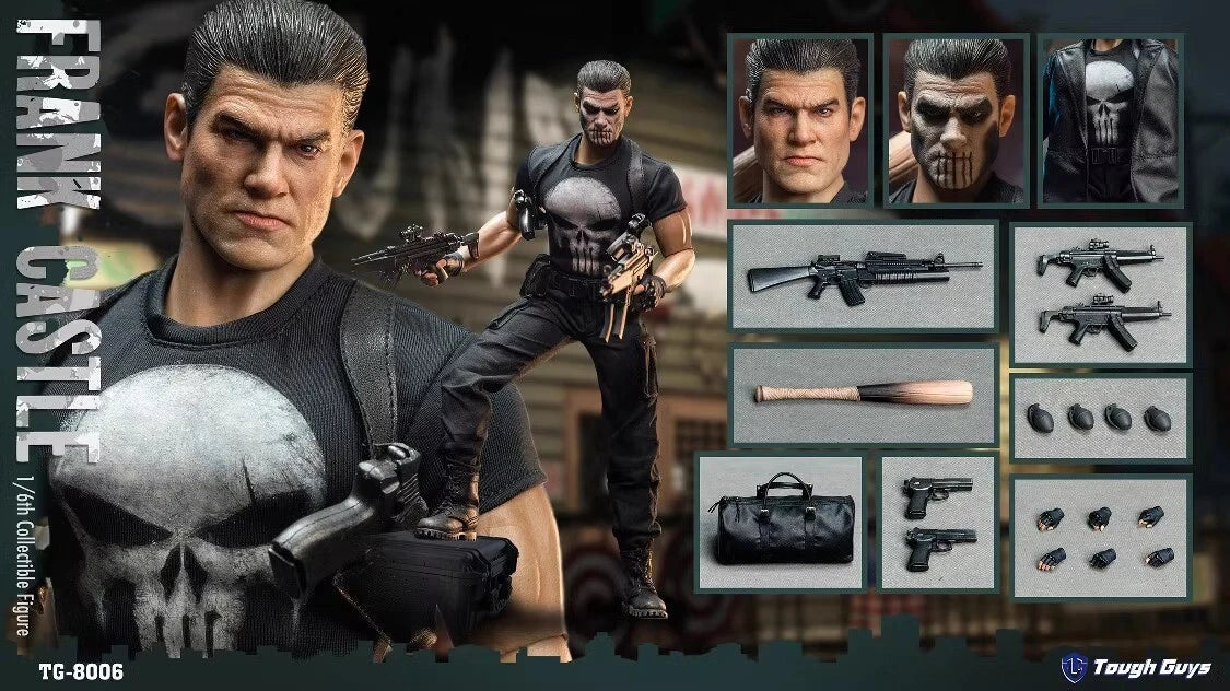 Tough Guys TG-8006 1/6 Collectible The Punishman Frank Action Figure Model Toy 07FC0E-D4 - KOEEK