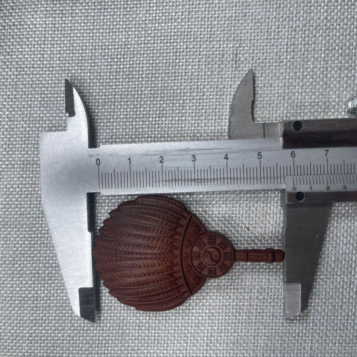 Zitan Taiji Bagua Pendant Daoist Amulet Wood Carving Necklace Unisex Jewelry 07FC0E-D4 - KOEEK