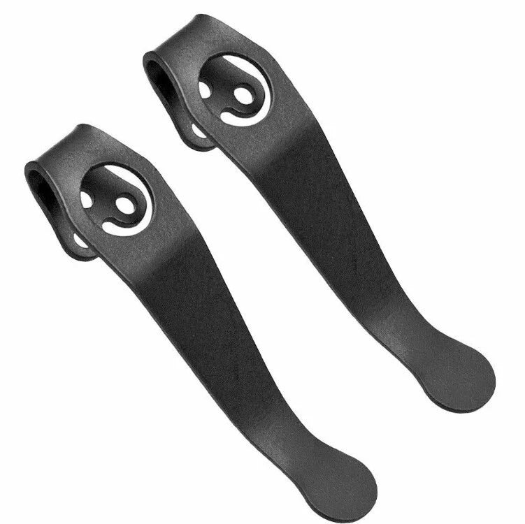 EDC2pcs Titanium Deep Carry Pocket Clip For Spyderco Para 2, 3 Endura 4 and More 07FC0E-D4 - KOEEK