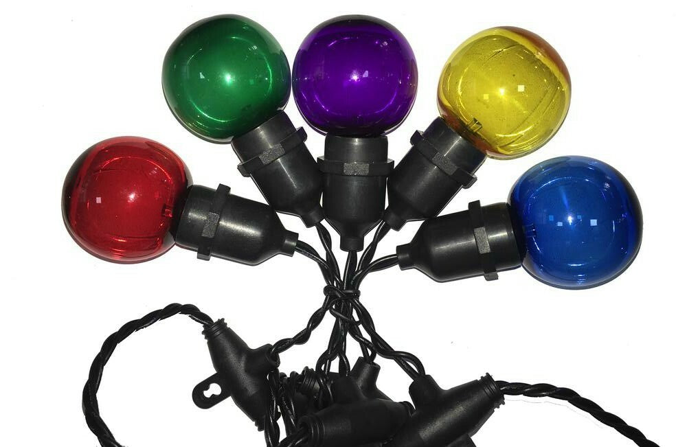 Home Accents 30 Lights G50 LED Christmas Lights Multi Color 19 Feet Long Patio 07FC0E-D4 - KOEEK