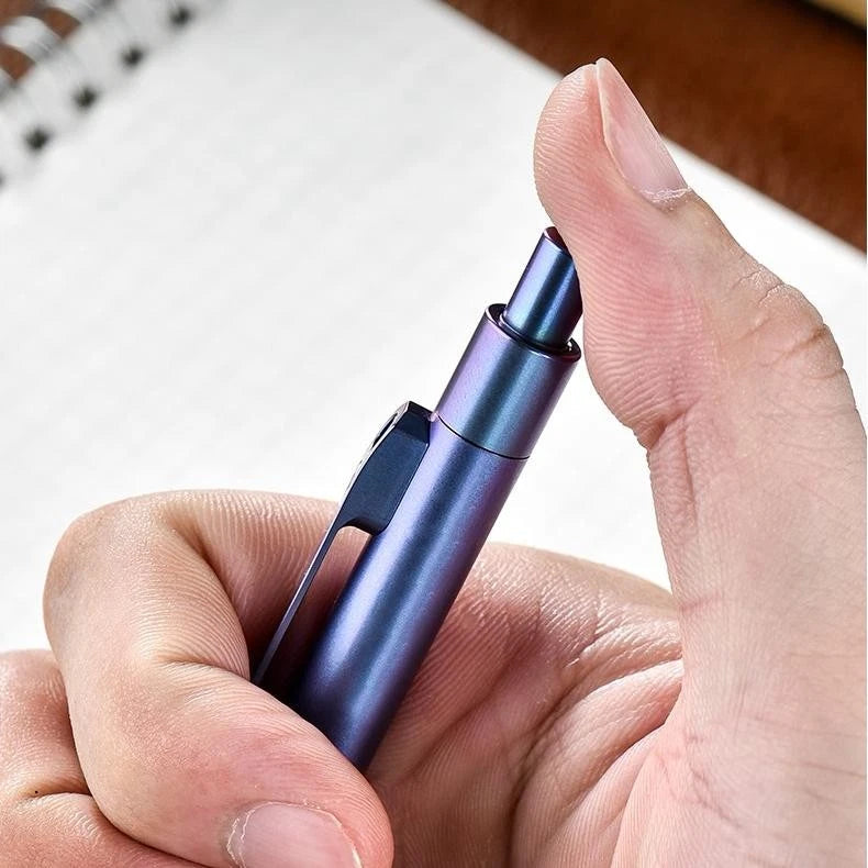 Titanium Alloy Ballpoint Pen EDC Pocket Signature Writing Pen Business Office 07FC0E-D4 - KOEEK
