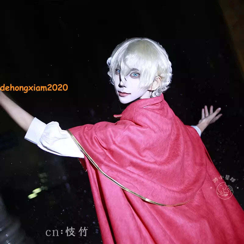 Identity V Cosplay Costume Long Red Cape Game Handmade Halloween Party Outfits 07FC0E-D4 - KOEEK
